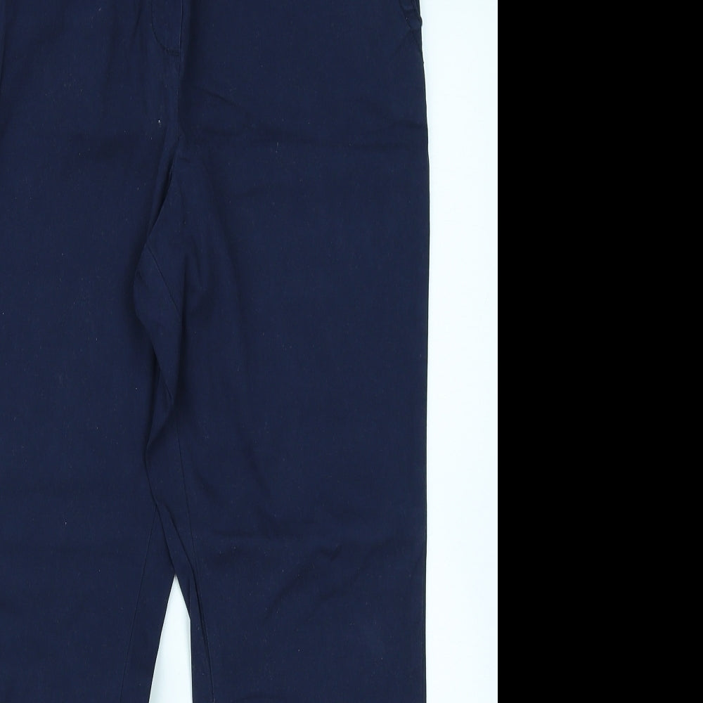 Classic Womens Blue   Chino Trousers Size 12 L24 in
