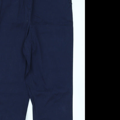 Classic Womens Blue   Chino Trousers Size 12 L24 in