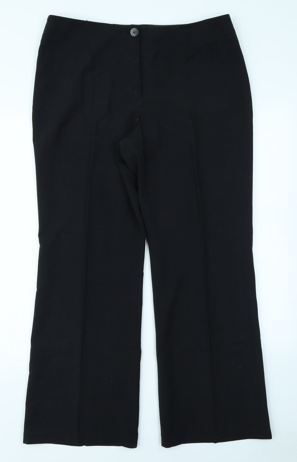 M&S Woman Womens Black   Trousers  Size 14 L27 in