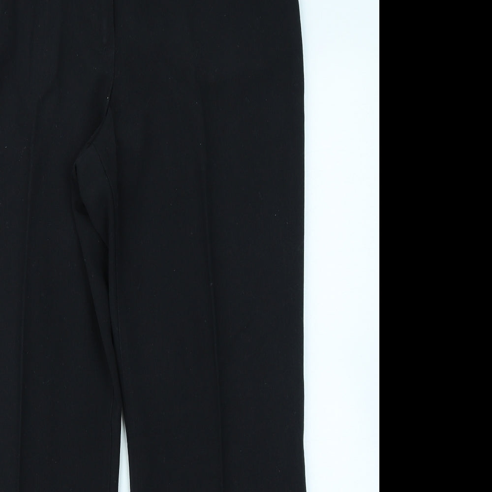 M&S Woman Womens Black   Trousers  Size 14 L27 in