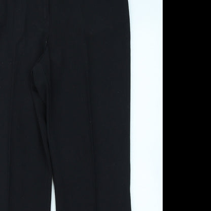 M&S Woman Womens Black   Trousers  Size 14 L27 in