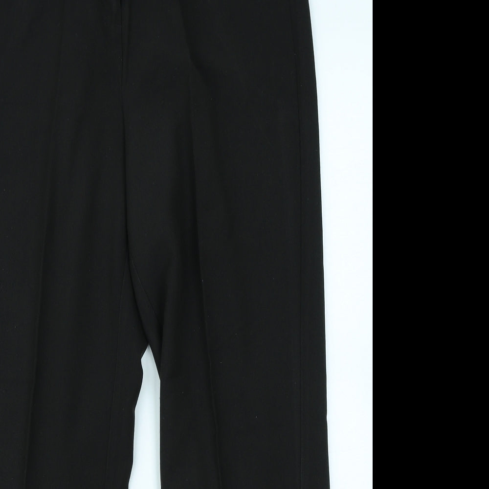 Mia Moda Womens Black   Trousers  Size 12 L25 in