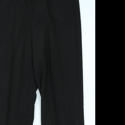 Mia Moda Womens Black   Trousers  Size 12 L25 in