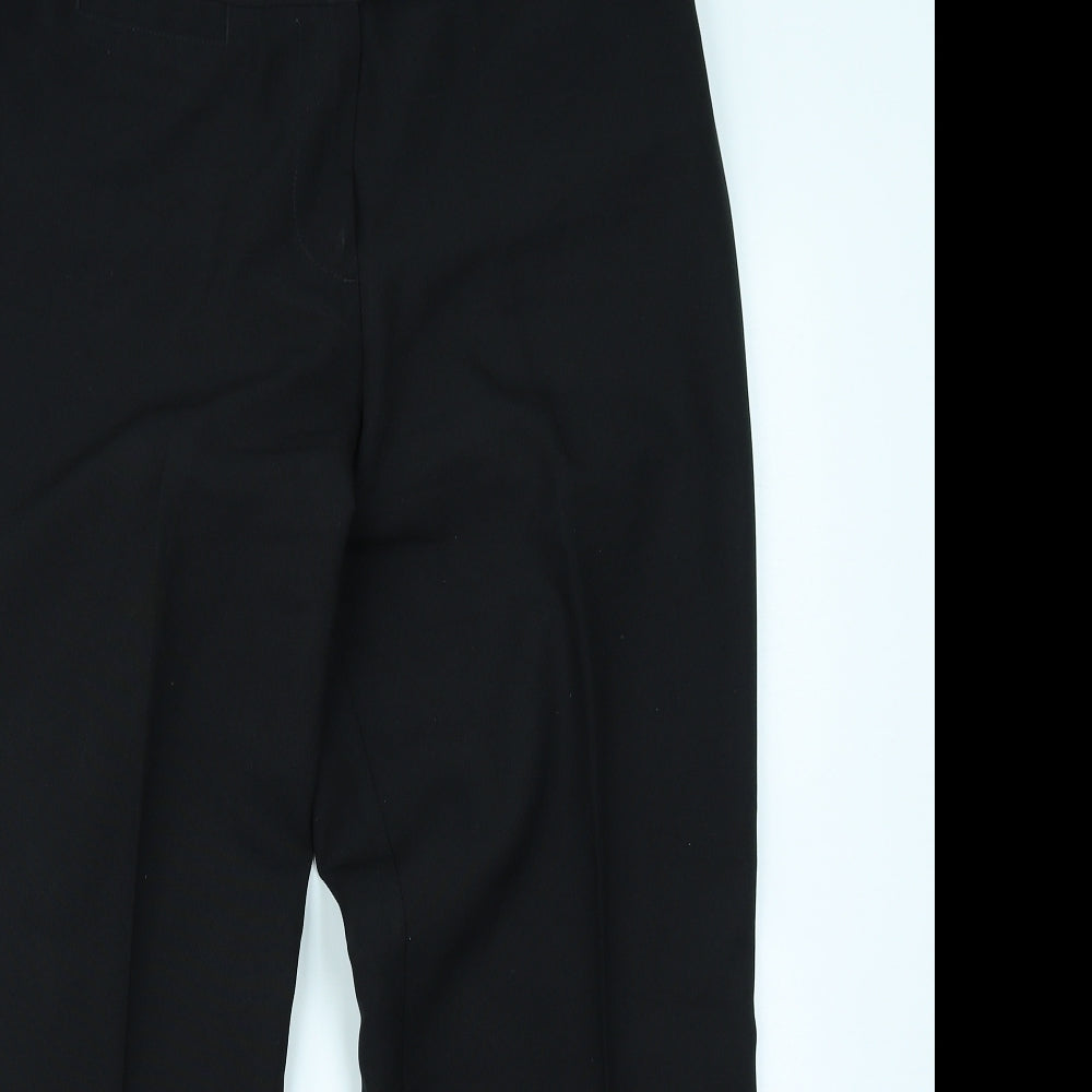 Womens UK Size 14 M&S Woman Regular Fit  Black Trousers