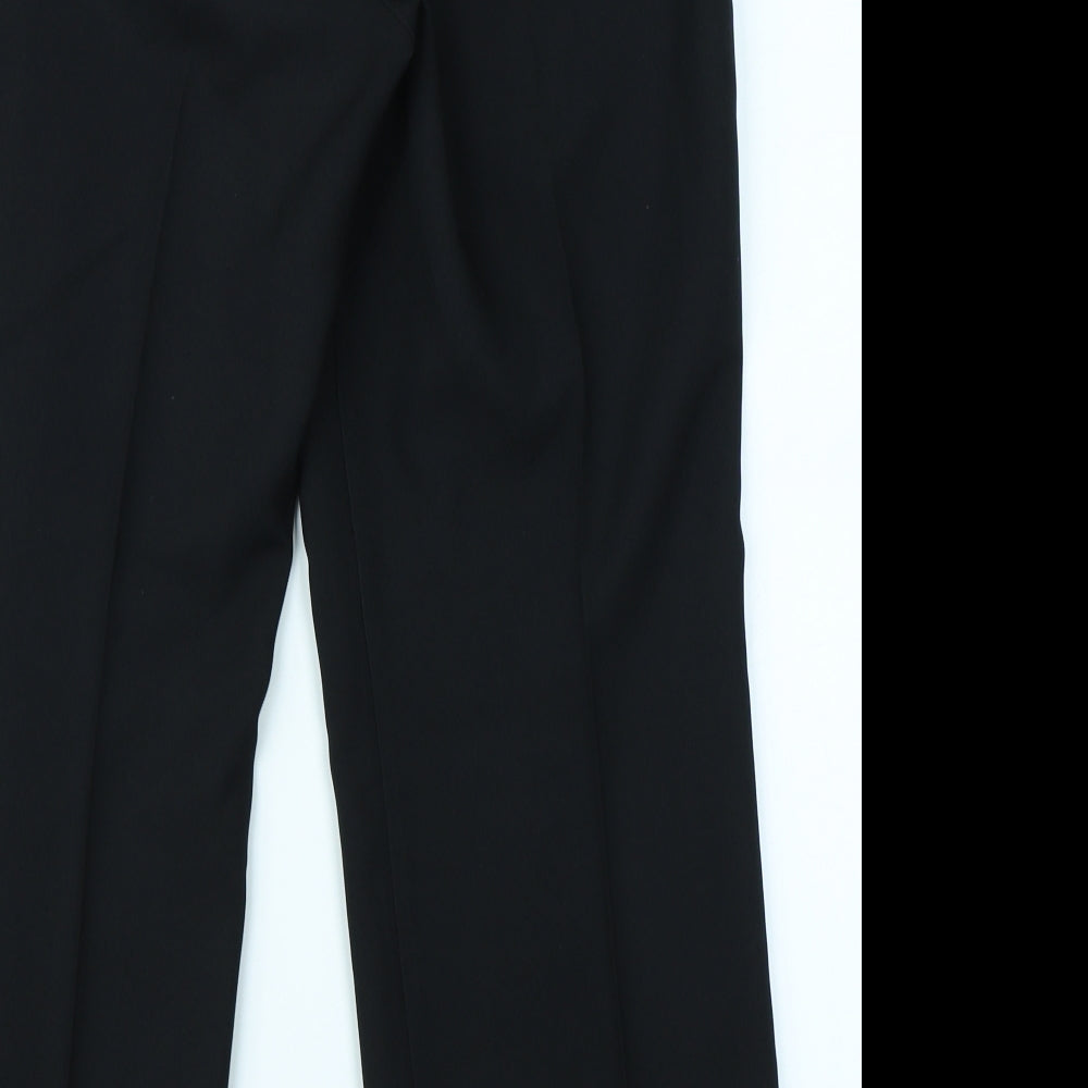 Womens UK Size 14 M&S Woman Regular Fit  Black Trousers