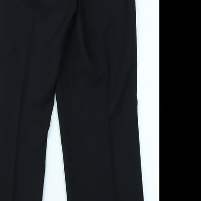 Womens UK Size 14 M&S Woman Regular Fit  Black Trousers