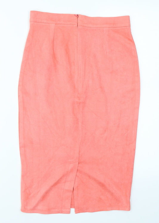Missguided Womens Pink   Straight & Pencil Skirt Size 6
