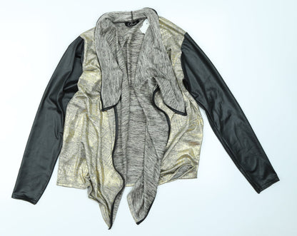 Bebo Womens Gold   Cardigan Jumper Size S