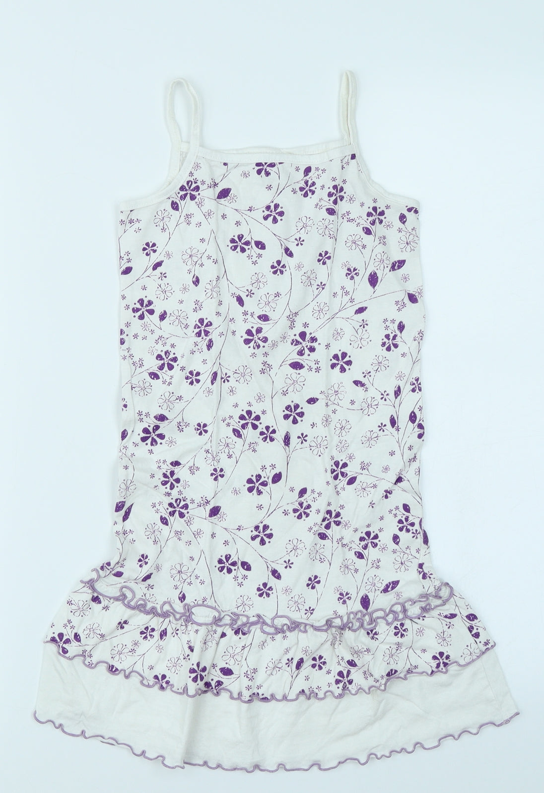 smiles Girls White Floral  A-Line  Size 5 Years