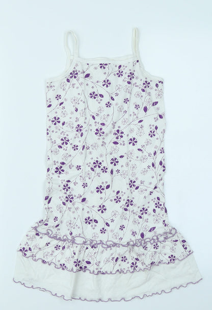 smiles Girls White Floral  A-Line  Size 5 Years
