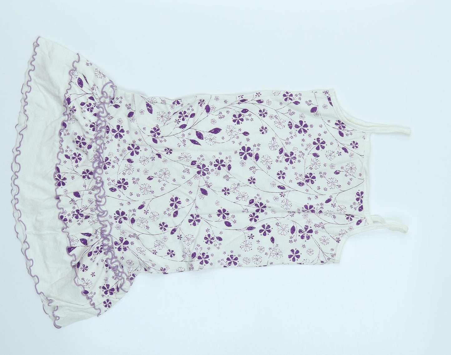 smiles Girls White Floral  A-Line  Size 5 Years