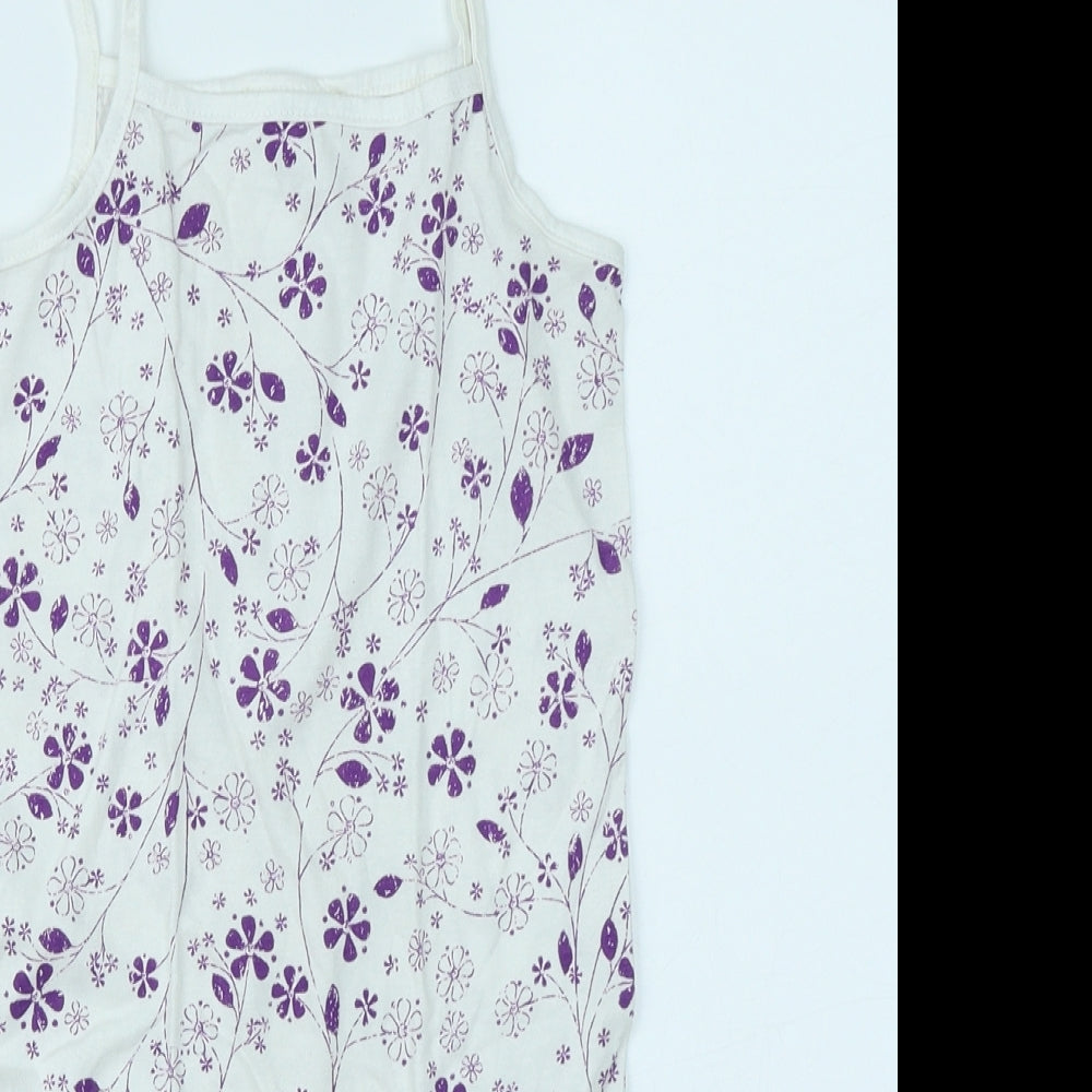 smiles Girls White Floral  A-Line  Size 5 Years