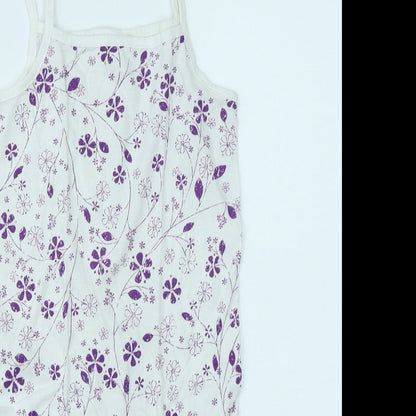 smiles Girls White Floral  A-Line  Size 5 Years