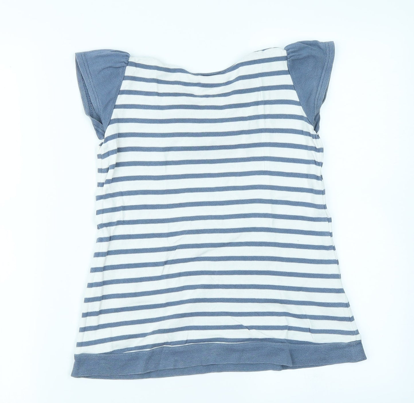 NEXT Girls Blue Striped Knit Jumper Dress  Size 3-4 Years