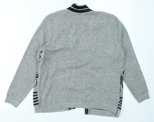 Sarah Hamilton Womens Grey   Pullover Jumper Size L