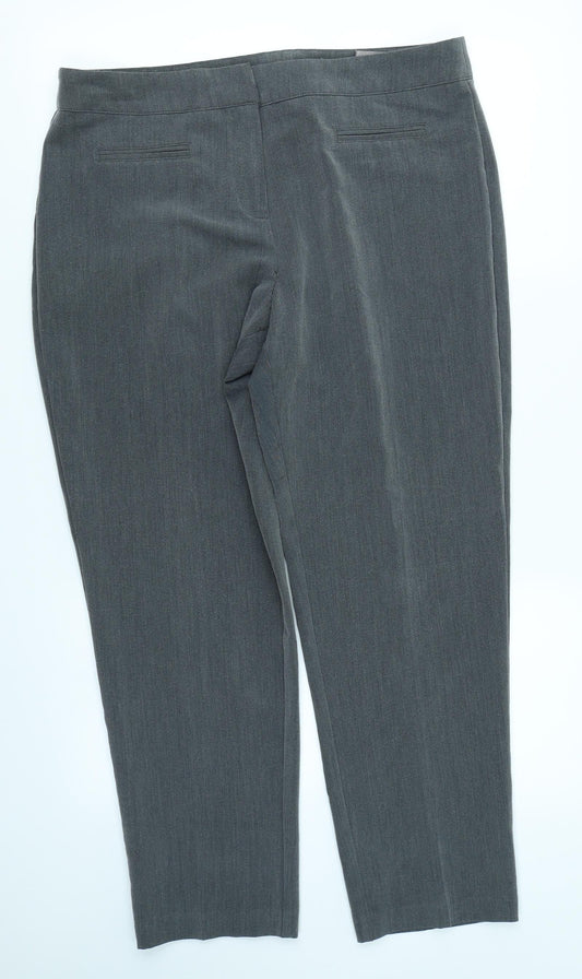 Classic Womens Grey   Trousers  Size 14 L26 in