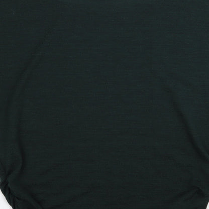 Womens UK Size 12 Apricot Green Basic T-Shirt