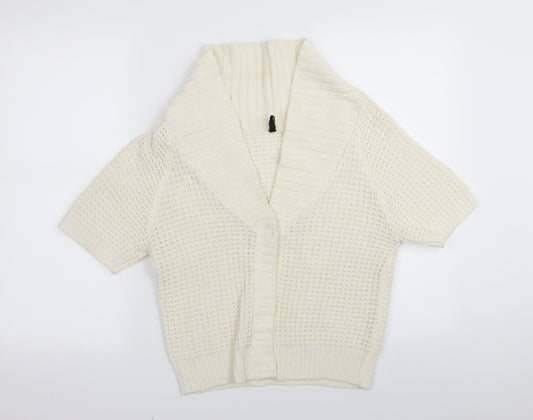 Cherokee Womens White   Cardigan Jumper Size M