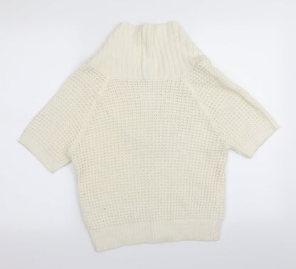 Cherokee Womens White   Cardigan Jumper Size M