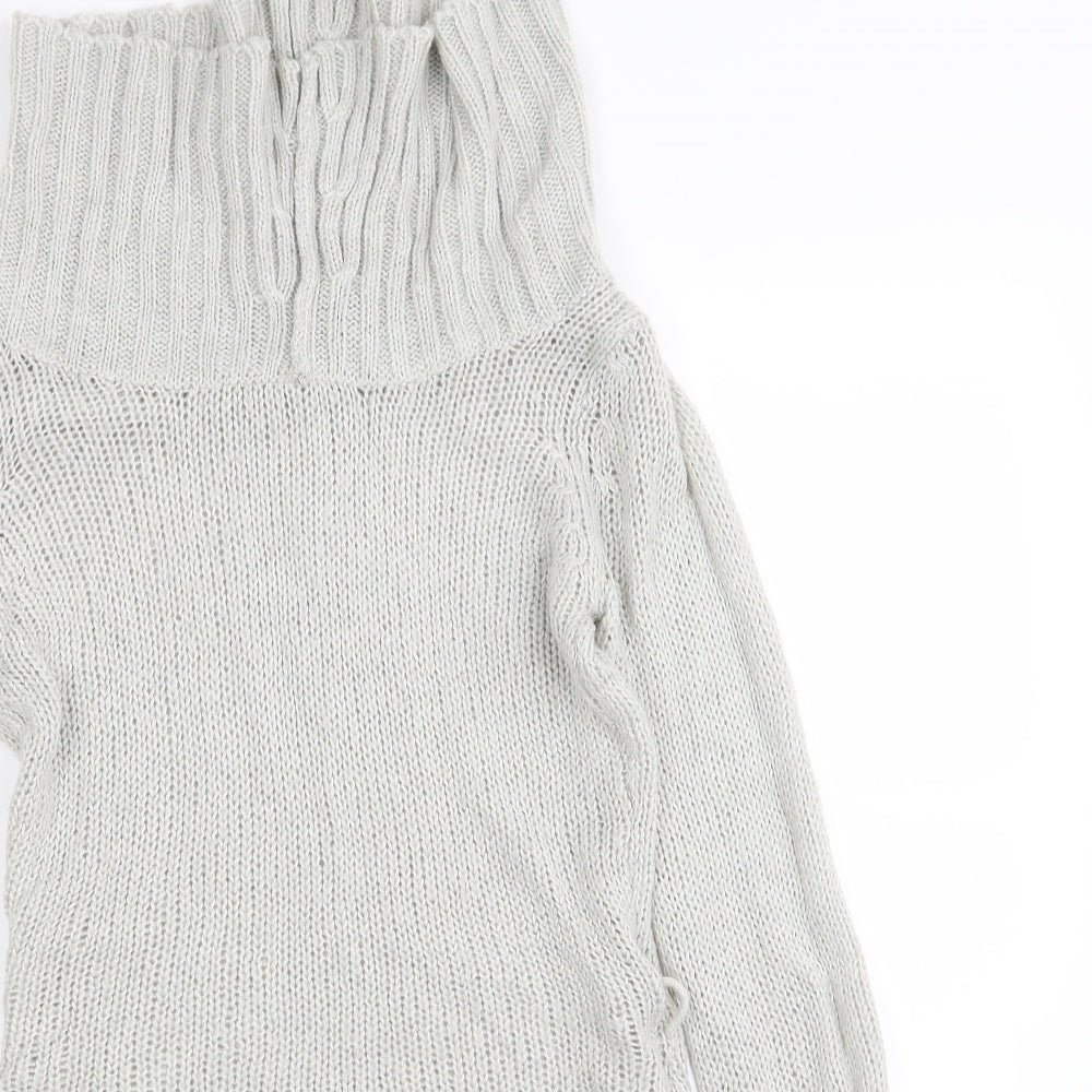miss foni Womens Grey   Pullover Jumper Size 10