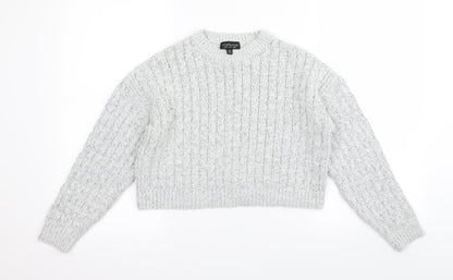 Topshop Womens Grey   Pullover Jumper Size 6