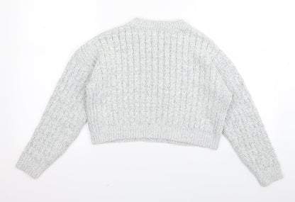 Topshop Womens Grey   Pullover Jumper Size 6