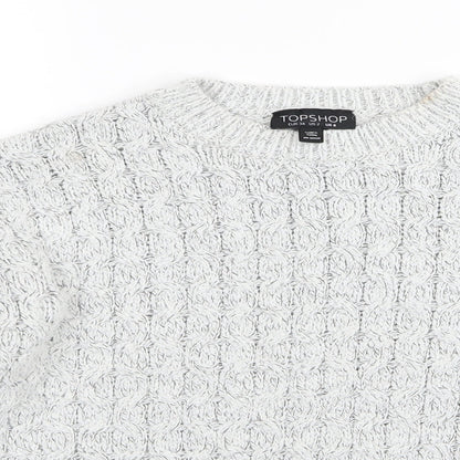 Topshop Womens Grey   Pullover Jumper Size 6
