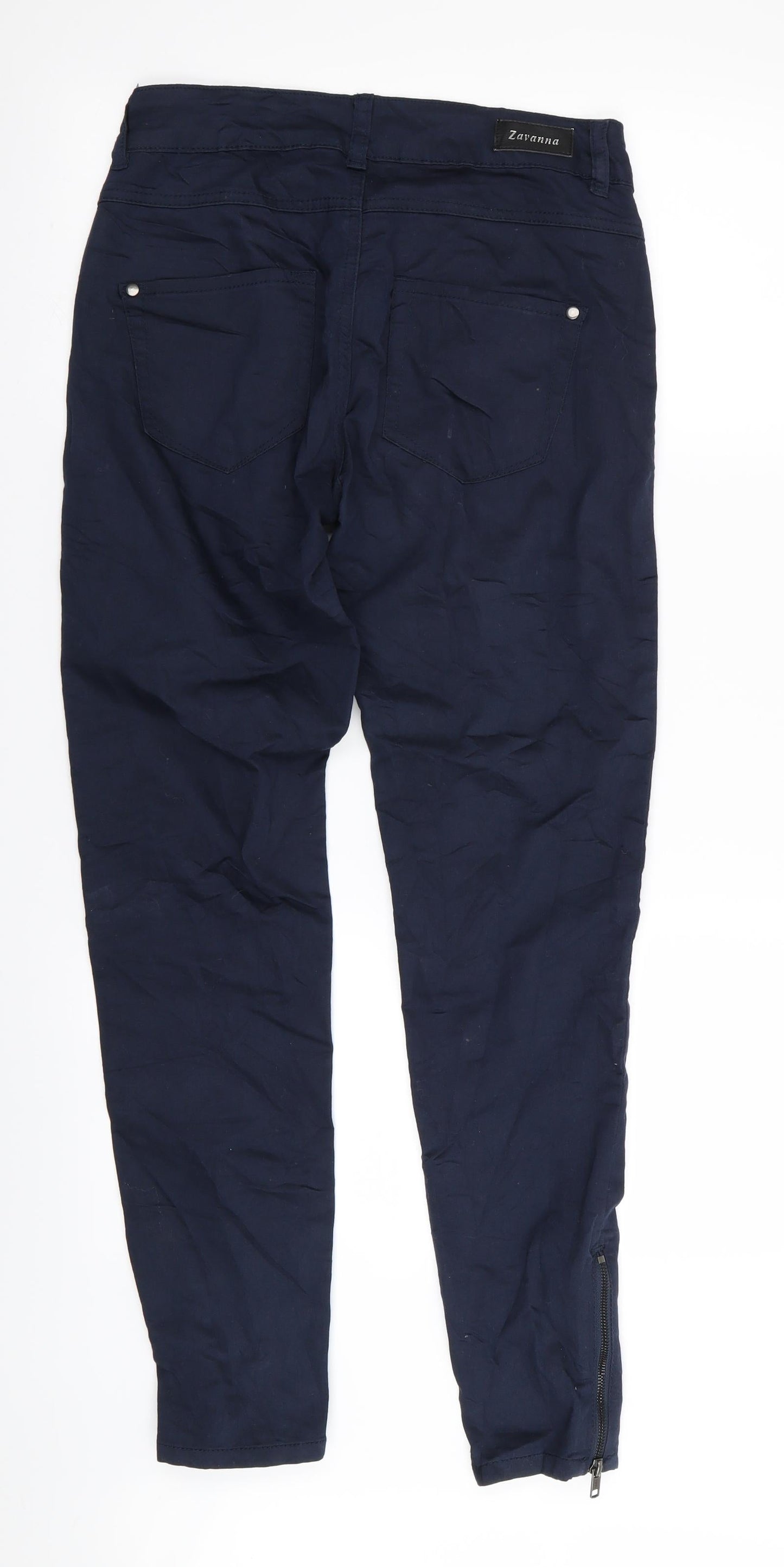 zavanna Womens Blue   Trousers  Size 8 L30 in