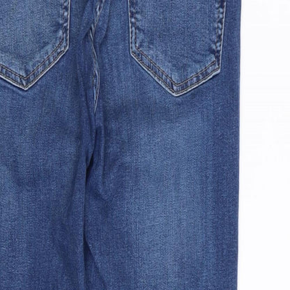 Topshop Womens Blue   Skinny Jeans Size 28 in L30 in - RIPPED JEANS