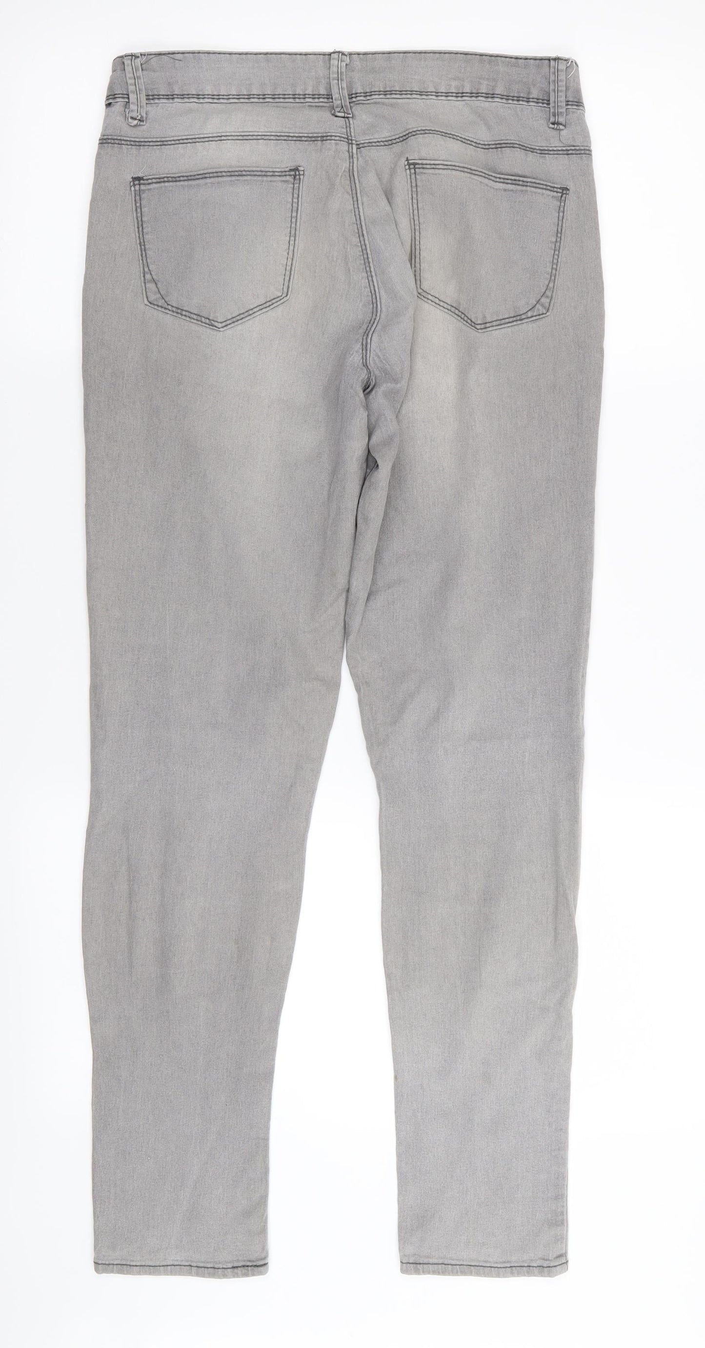 Womens UK Size 10 denim and co Regular Fit Skinny Grey Jeans