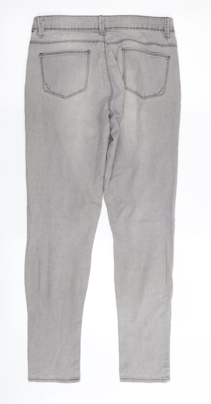 Womens UK Size 10 denim and co Regular Fit Skinny Grey Jeans