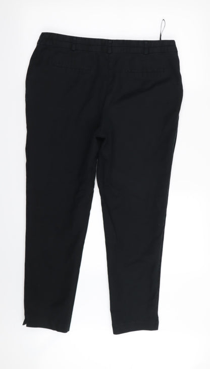 Moda Womens Black   Trousers  Size 14 L26 in