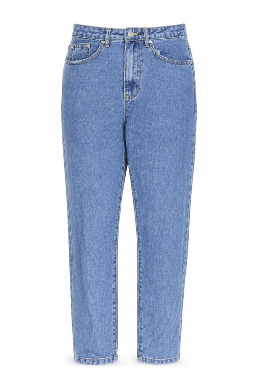 Womens UK Size 8 Missguided Regular Fit Straight Blue Jeans