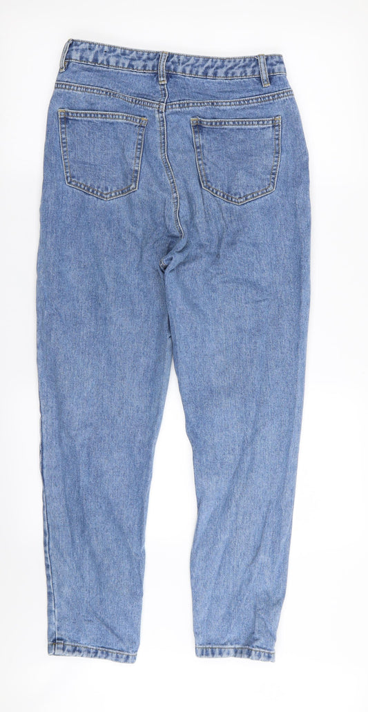 Missguided Womens Blue   Straight Jeans Size 8 L27 in