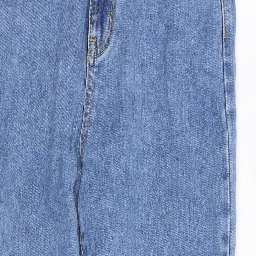 Missguided Womens Blue   Straight Jeans Size 8 L27 in