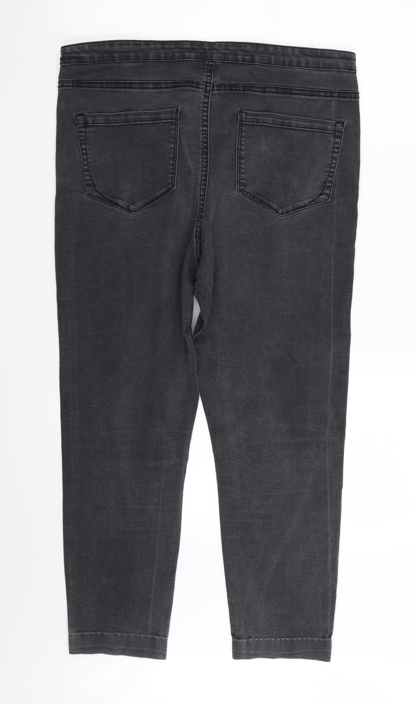 Womens UK Size 16 denim and co Regular Fit Skinny Black Jeans