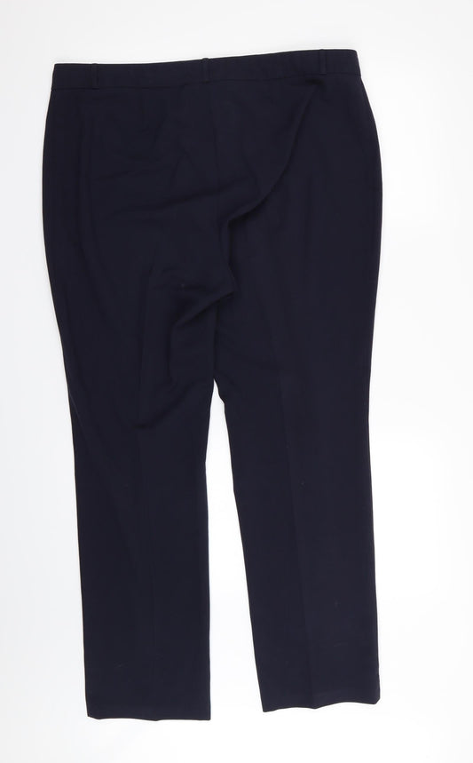 m&s Womens Blue   Trousers  Size 16 L30 in