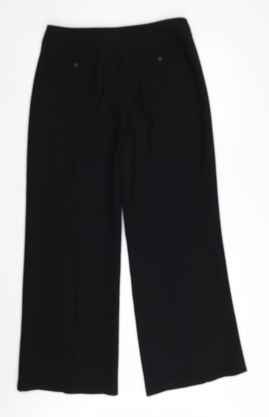 Womens UK Size 12 NEXT Regular Fit  Black Trousers