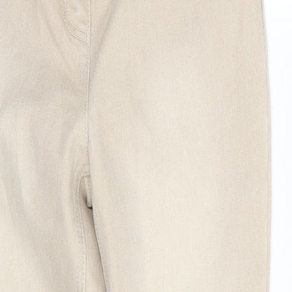 Mirage Womens Beige   Skinny Jeans Size 8 L28 in