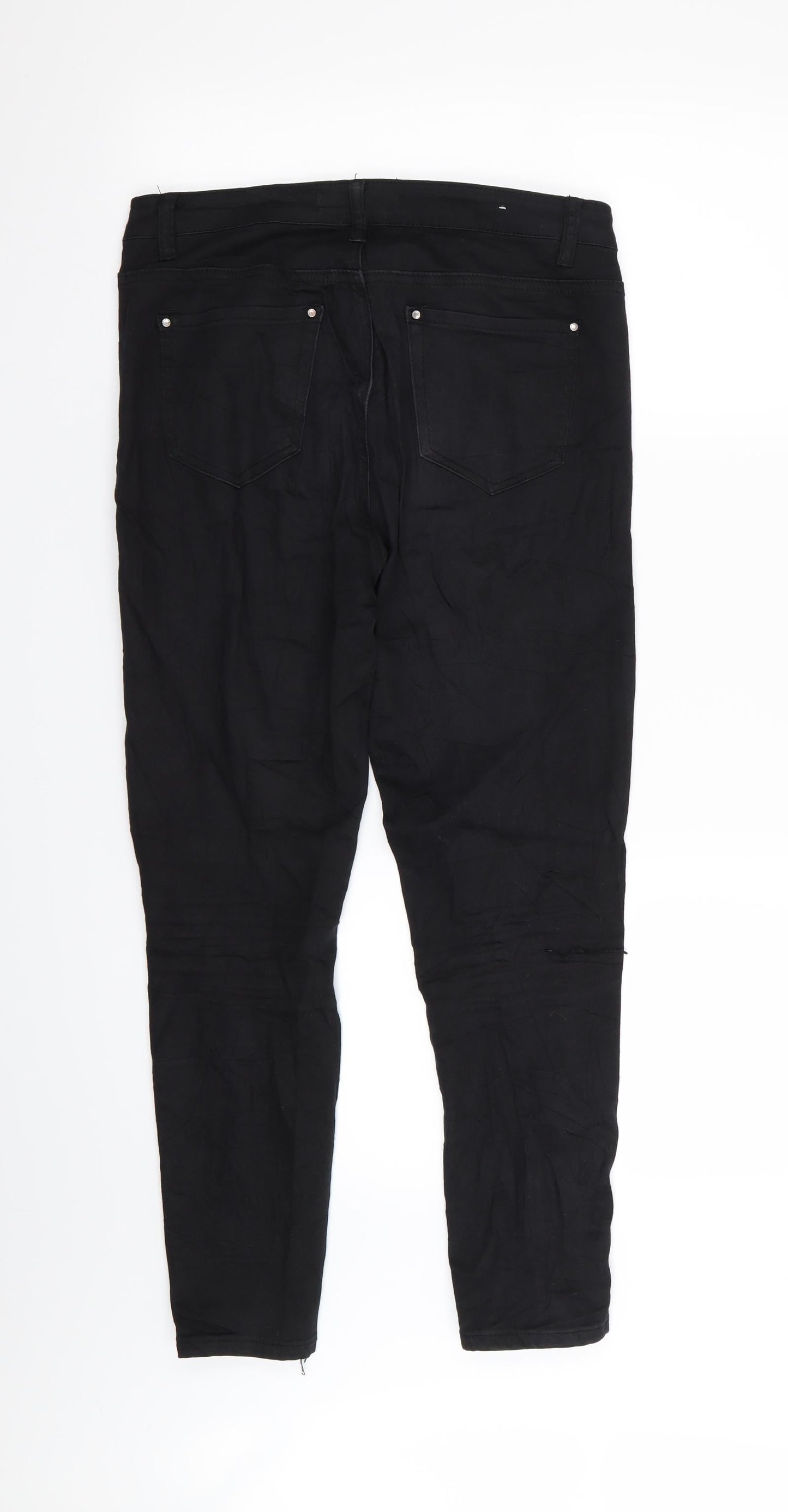 Womens UK Size 30 in GOODIES Regular Fit Skinny Black Jeans