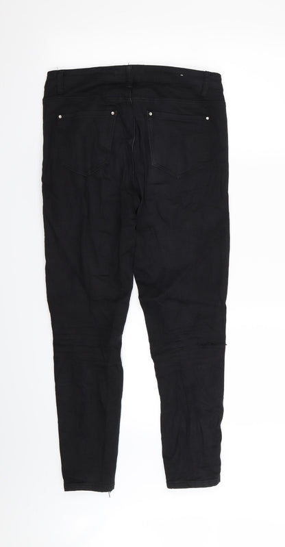 Womens UK Size 30 in GOODIES Regular Fit Skinny Black Jeans