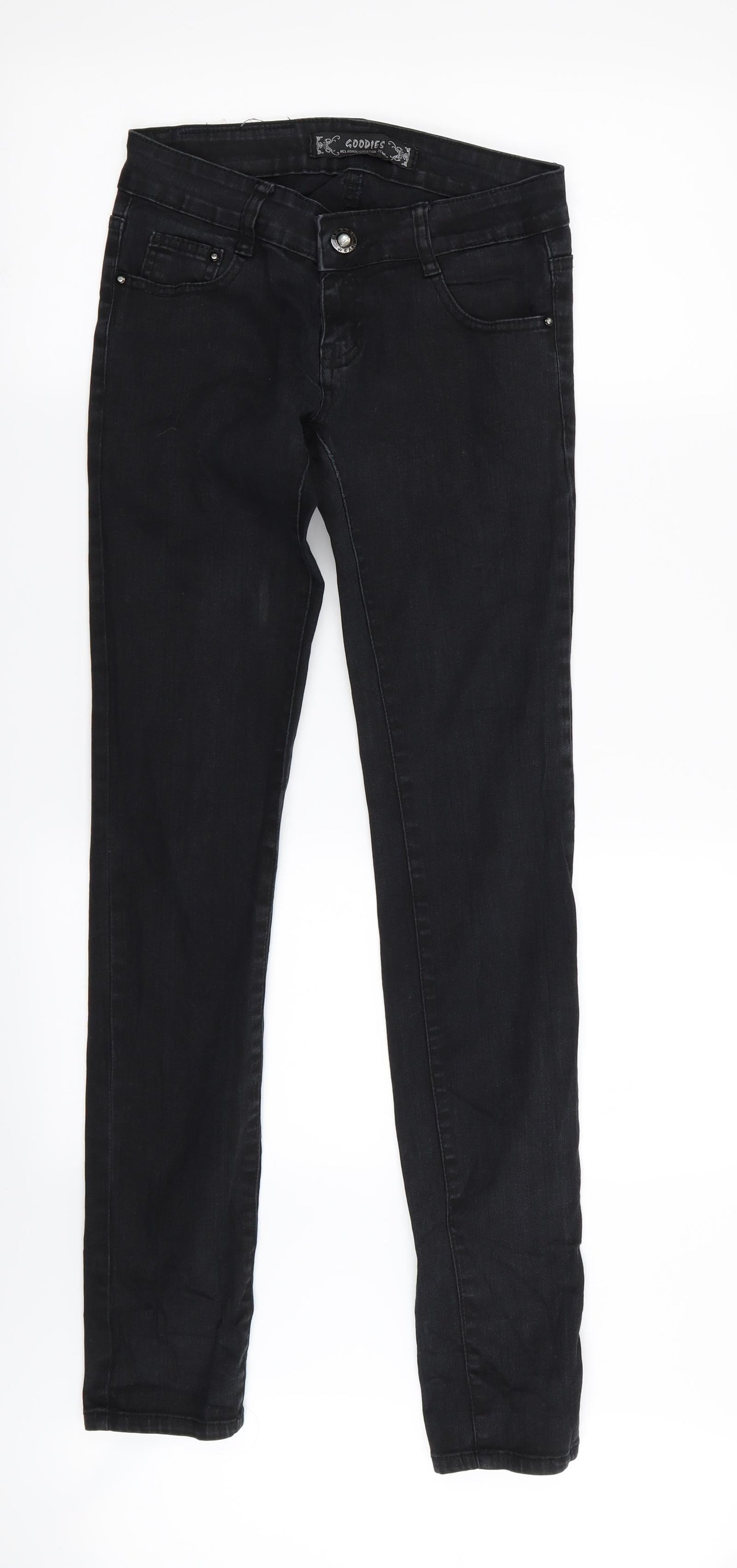 GODIES Womens Black   Skinny Jeans Size 6 L33 in