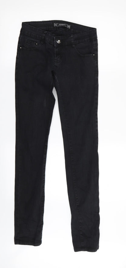 GODIES Womens Black   Skinny Jeans Size 6 L33 in