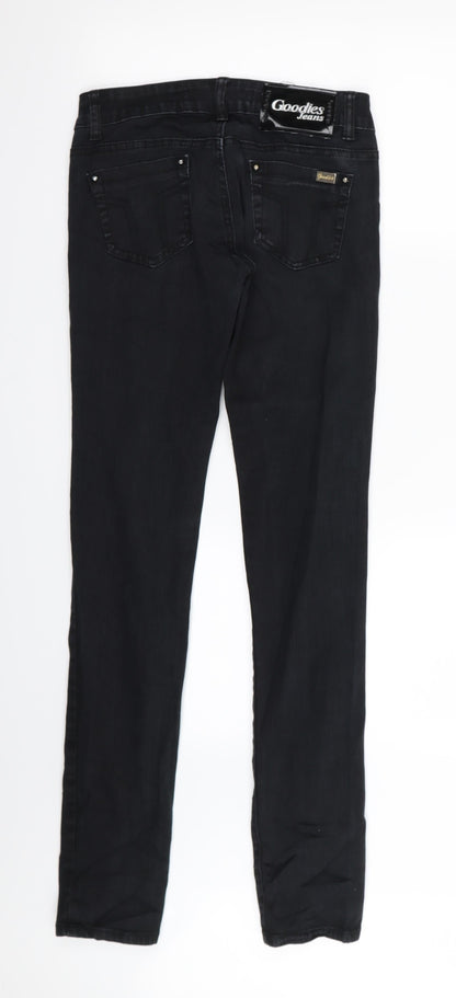 GODIES Womens Black   Skinny Jeans Size 6 L33 in