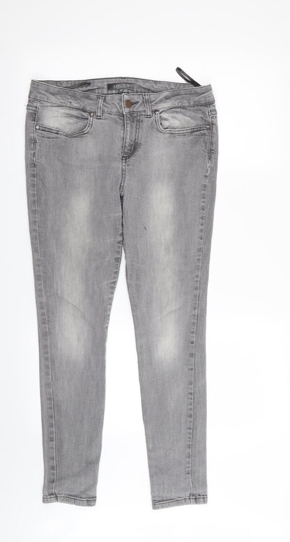 LIMITED Womens Grey   Skinny Jeans Size 12 L28 in