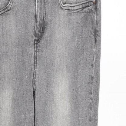 LIMITED Womens Grey   Skinny Jeans Size 12 L28 in