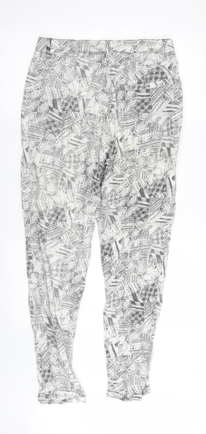 River Island Womens Multicoloured Geometric  Trousers  Size 10 L27 in
