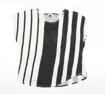 Womens UK Size 8 River Island Multicoloured Basic T-Shirt
