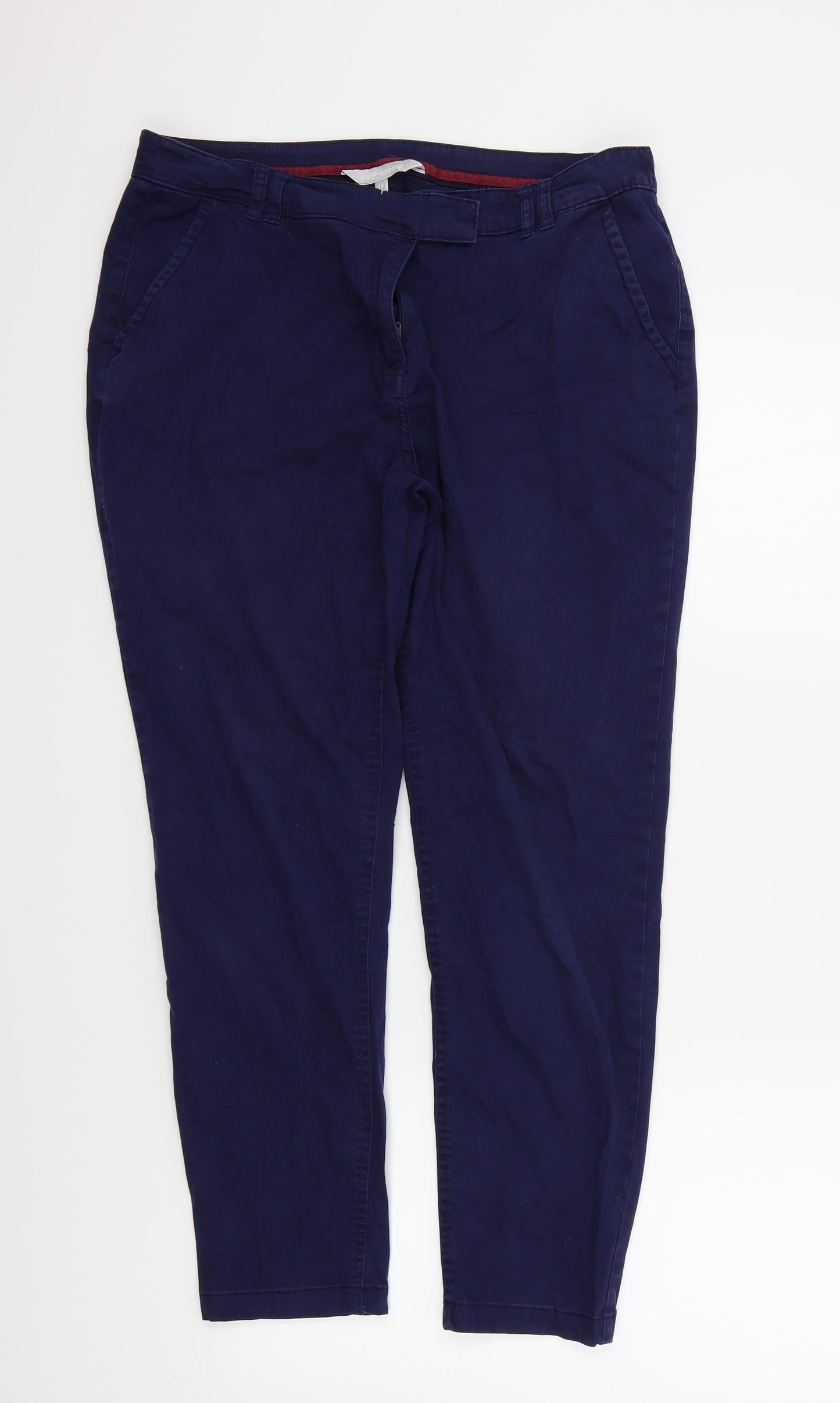 Red Herring Womens Blue   Trousers  Size 14 L26 in