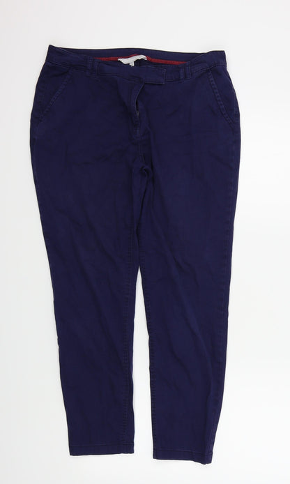 Red Herring Womens Blue   Trousers  Size 14 L26 in